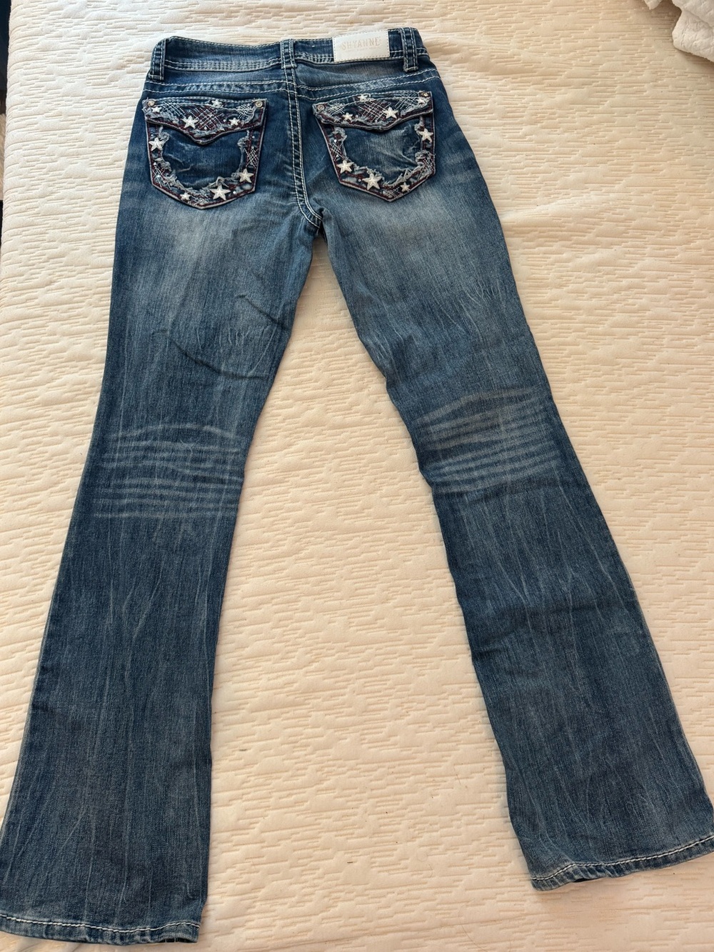 Shyanne Star-Embellished Boot Cut Jeans